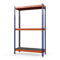 Стеллаж Профи Т (2000/1845/1005), 3 яруса металл оц. перф., с усилителем HV Market