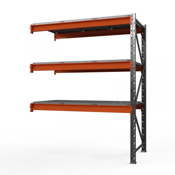 Секция приставная стеллажа металлического ОПТИМА, 2000х2500х785 мм. Полки: 3 шт. метал. HV Market