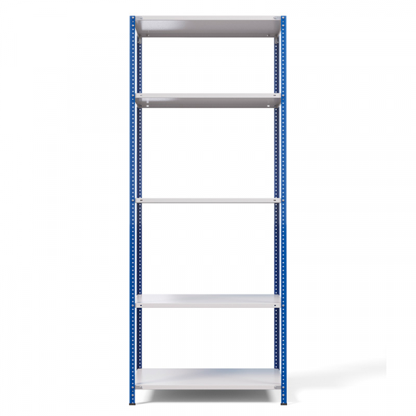 Стеллаж металлический ТС Лайт, синие стойки, 2500x1000x600 мм. Полки: 5 шт. металл (ТС 220100605с) HV Market