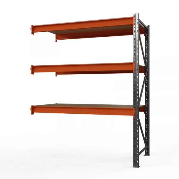 Секция приставная стеллажа металлического ОПТИМА, 2000х2500х600 мм. Полки: 3 шт. фанера HV Market