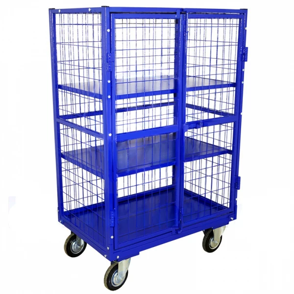 Шкаф сетчатый металлический ШСМ 2 (600х900х1200) г/п 450 кг.160 черная резина HV Market