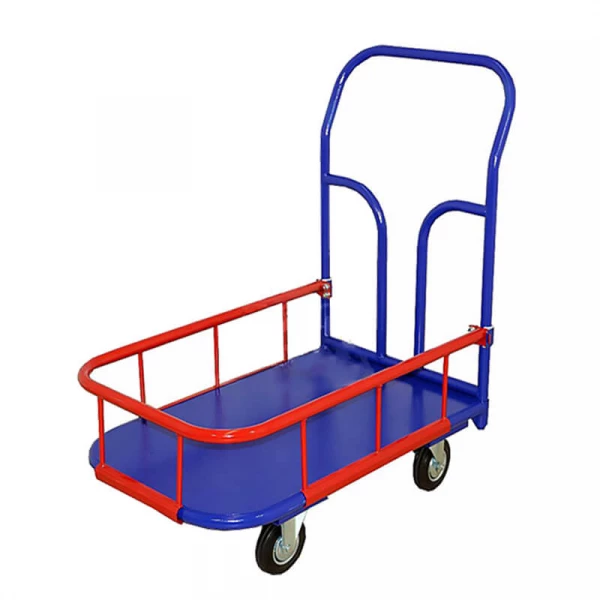 Тележка платформенная с бортиком 150 мм.ТПБ 8 (700х1000) г/п 550 кг.200 литая протекторная резина HV Market