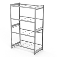 Стеллаж грузовой СГ Ультра (2500х1200х800) 4 яруса, без настила, для шин, дисков, колес HV Market
