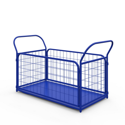 Тележка платформенная с сетчатыми бортами ТС 4 (600х1200) без колес HV Market