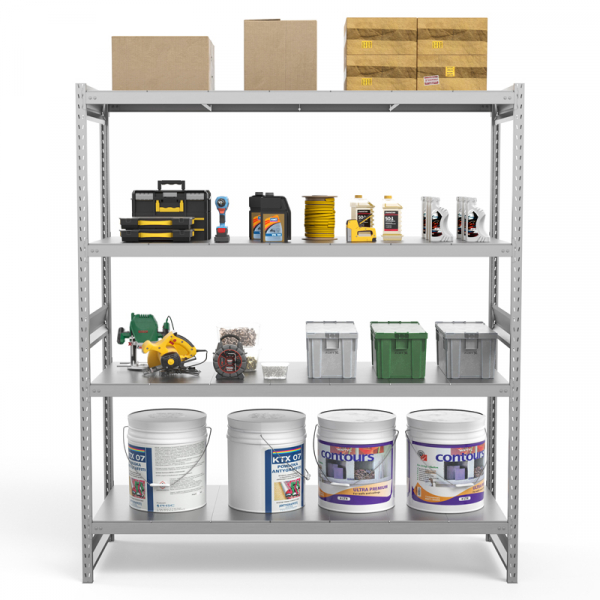 Стеллаж грузовой СГ Ультра (2000х1800х1000) 4 яруса, цинк