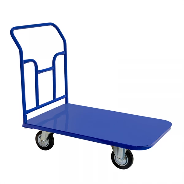 Тележка платформенная ТПТ 600х1000 (г/п 400 кг.) 160 черная резина