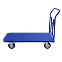 Тележка платформенная ТПТ 600х1000 (г/п 400 кг.) 160 черная резина HV Market