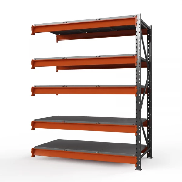 Секция приставная стеллажа металлического ОПТИМА, 4000х1250х785 мм. Полки: 5 шт. метал. HV Market