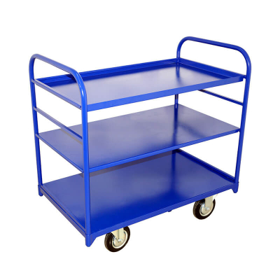 Тележка платформенная трехъярусная ТЯ 2 (600х900) 200 черная резина HV Market