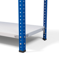 Стеллаж металлический ТС Лайт, синие стойки, 2500x1000x600 мм. Полки: 6 шт. металл (ТС 220100606с) HV Market