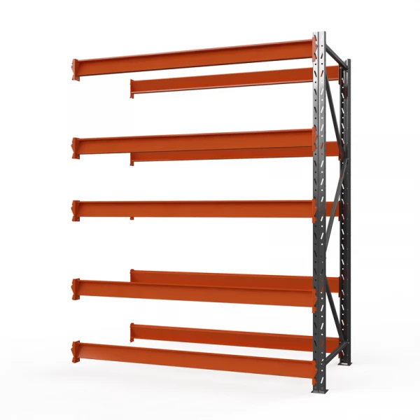 Секция приставная стеллажа металлического ОПТИМА, 2500х1530х785 мм. Полки: 5 шт. без настила HV Market