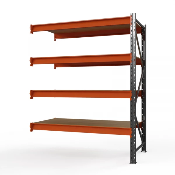 Секция приставная стеллажа металлического ОПТИМА, 3500х1250х785 мм. Полки: 4 шт. фанера HV Market