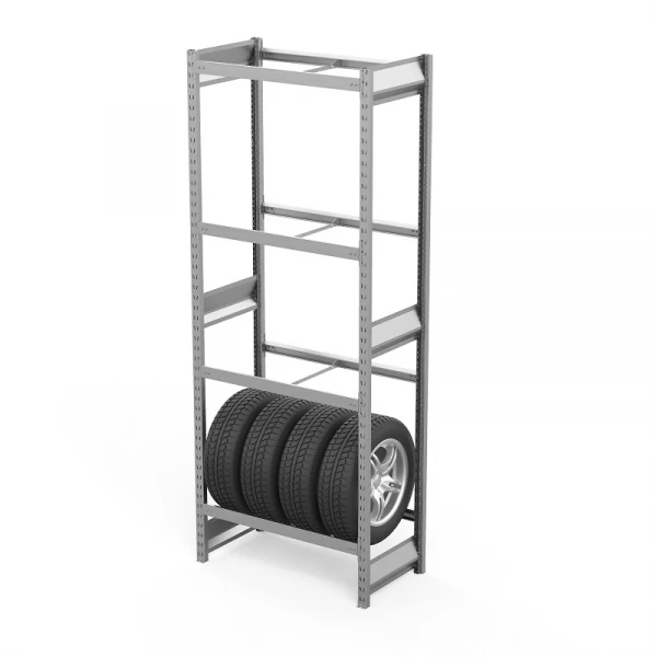Стеллаж грузовой СГ Ультра (2500х900х500) 4 яруса, без настила, для шин, дисков, колес HV Market