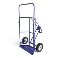 Тележка для перевозки двух газовых баллонов КП 2 г/п 220 кг. колеса литые 250 мм. HV Market