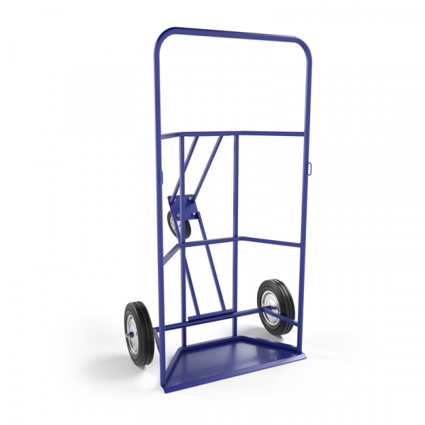 Тележка для перевозки двух газовых баллонов КП 2 г/п 220 кг. колеса литые 250 мм.