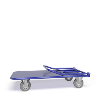 Тележка платформенная со складной ручкой ТПСР 2 М (600х900) г/п 500 кг.200 серая резина HV Market