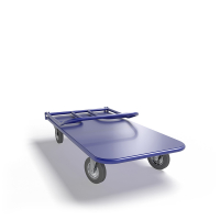 Тележка платформенная со складной ручкой ТПСР 2 М (600х900) г/п 500 кг.200 серая резина HV Market