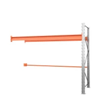 Секция приставная стеллажа металлического паллетного 2000х2700х1100 мм (70.1.5). Ярусы: пол+1 HV Market