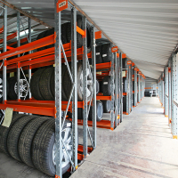 Секция приставная стеллажа металлического паллетного 2000х2700х1100 мм (70.1.5). Ярусы: пол+1 HV Market