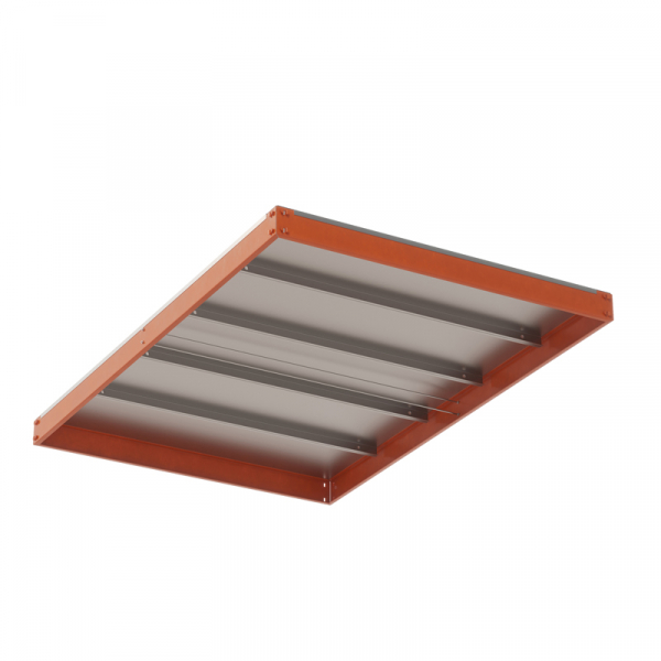 Ярус стеллажа Профи Т, металлический сплошной настил с усилением (1540х1005 мм)