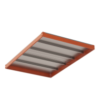 Ярус стеллажа Профи Т, металлический сплошной настил с усилением (1540х1005 мм) HV Market