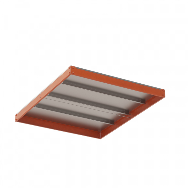 Ярус стеллажа Профи Т, металлический сплошной настил с усилением (1240Х1005 мм)