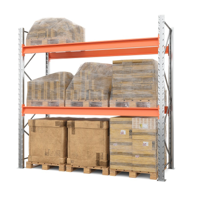 Стеллаж металлический паллетный 2500х2700х1100 мм (70.1.5). Ярусы: пол+2 HV Market