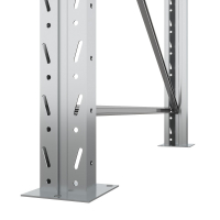 Секция приставная стеллажа металлического паллетного 3500х2700х1100 мм (70.1.5). Ярусы: пол+2 HV Market