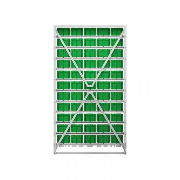 Стойка 1150х2000 односторонняя В1-00-00-11 (зеленый) HV Market