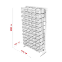 Стойка 1150х2000 односторонняя В1-00-00-11 (зеленый) HV Market