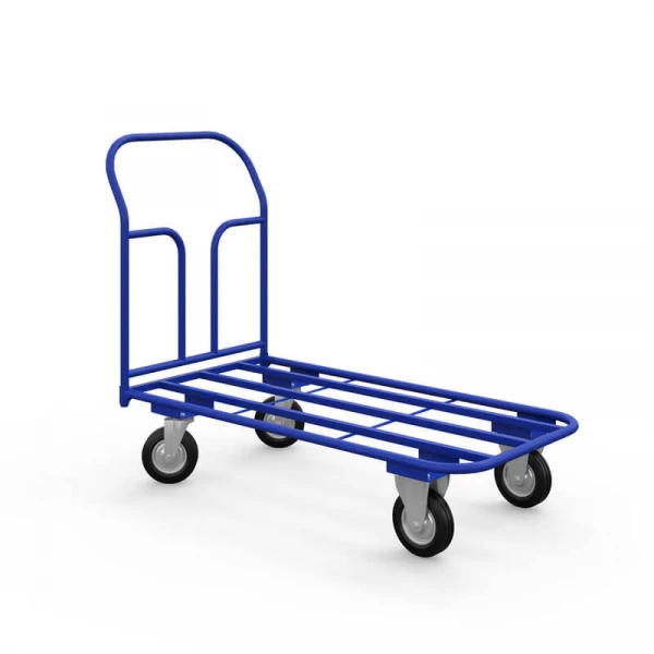 Тележка платформенная каркасная ТК 9 (500х1000) г/п 300 кг.125 черная резина