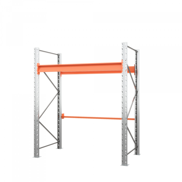 Стеллаж металлический паллетный 2000х1800х1100 мм (70.1.5). Ярусы: пол+1 HV Market