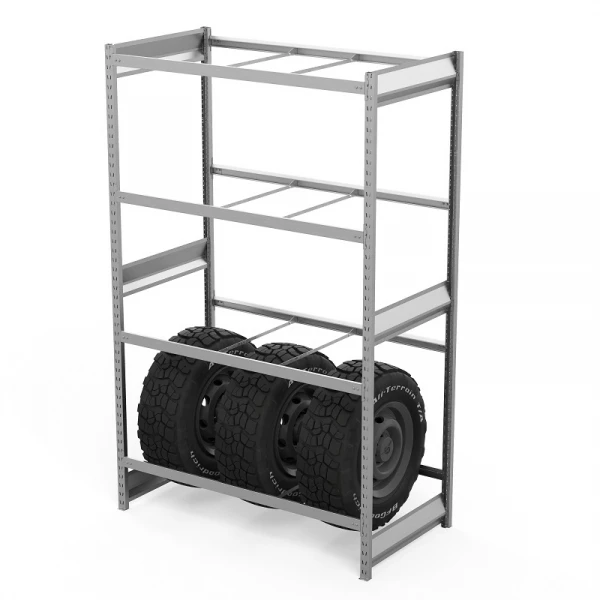 Стеллаж грузовой СГ Ультра (2500х1500х1000) 4 яруса, без настила, для шин, дисков, колес