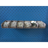 Органайзер настенный V-1-650 серый (6 ящиков V-1) HV Market