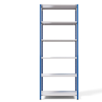 Стеллаж металлический ТС Лайт, синие стойки, 2200x1000x400 мм. Полки: 6 шт. металл (ТС 220100406с) HV Market