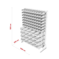 Стойка 1150х1500 односторонняя С1-07-00-04 (желтый/зеленый) HV Market
