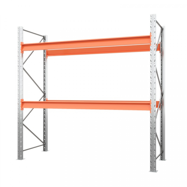 Стеллаж металлический паллетный 3500х2700х1100 мм (70.1.5). Ярусы: пол+2