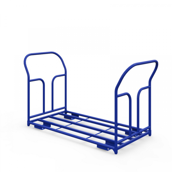 Тележка каркасная с двумя ручками ТКД 7 (800х1400) г/п 500 кг.200 литая протекторная резина HV Market