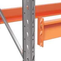 Две секции стеллажа металлического паллетного 6000х1800х1100 мм (85.1.5). Ярусы: пол+4 HV Market