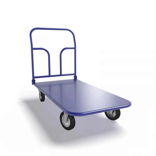 Тележка платформенная со складной ручкой ТПСР 2 М (600х900) г/п 500 кг.200 черная резина