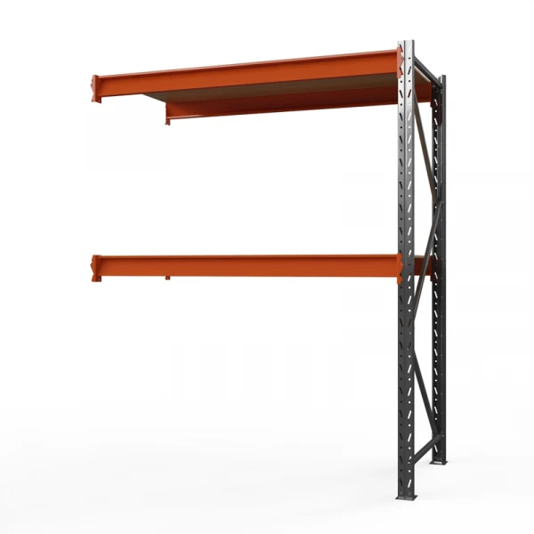 Секция приставная стеллажа металлического ОПТИМА, 2000х2500х600 мм. Полки: 2 шт. фанера