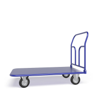 Тележка платформенная со складной ручкой ТПСР 3 М (600х1000) г/п 500 кг.200 черная резина HV Market