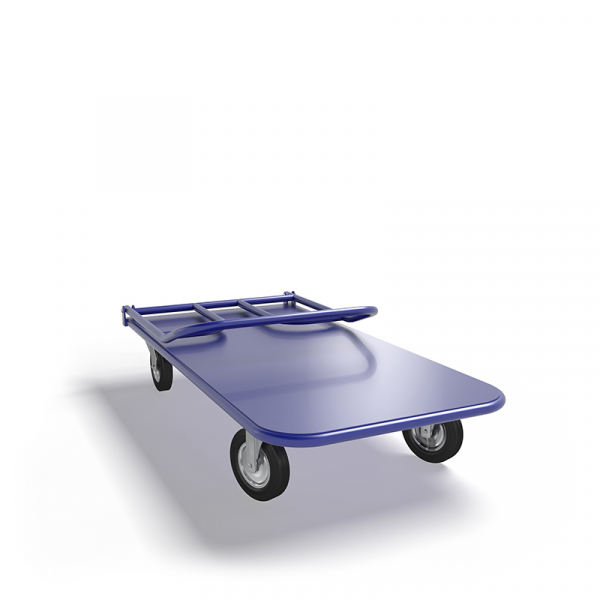 Тележка платформенная со складной ручкой ТПСР 3 М (600х1000) г/п 500 кг.200 черная резина HV Market