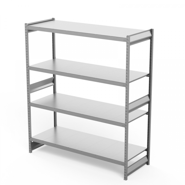 Стеллаж грузовой СГ Ультра (2500х1800х600) 4 яруса, цинк