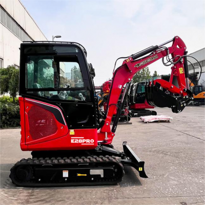 Мини-экскаватор QUADTRAC E28 PRO (2.8т, кабина, квикаплер, бур, 3 ковша, кондиционер, гидроприжим) HV Market