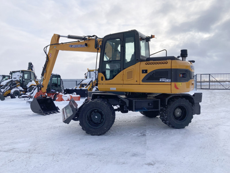 Мини-экскаватор QUADTRAC E130WH (12т, кабина, квикаплер, Желтый 2023 год) HV Market