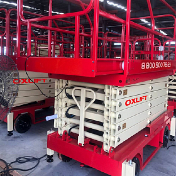 Ножничный подъемник передвижной OXLIFT QX-050-110 11000 мм 500 кг с выдвижной платформой HV Market