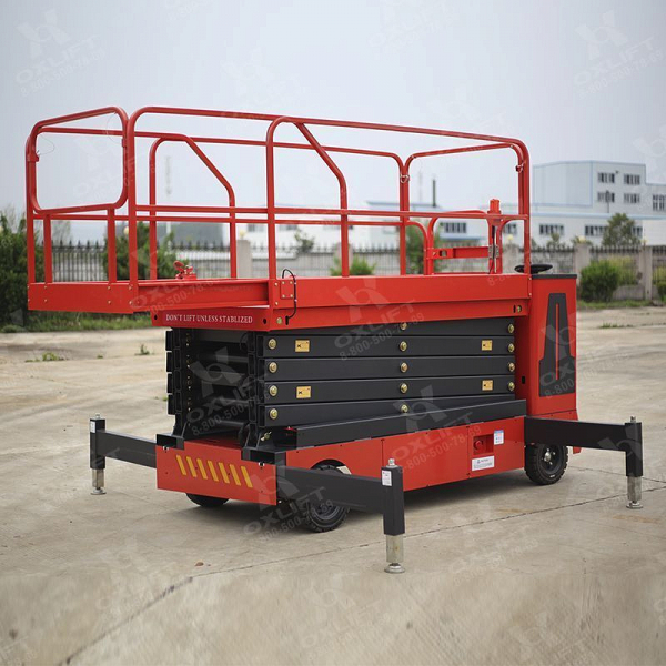 Самоходный ножничный подъемник QZ-050-110 WD OXLIFT 11000 мм 500 кг HV Market