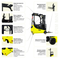 Электрический мини-погрузчик YETT ERM15 mini M300 HV Market