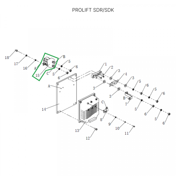Контактор питания контроллера для штабелеров SDR/SDK 1,5-1,6 т, для тележек SK20